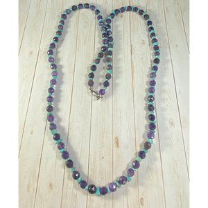 Jay King DTR Necklace 925 Turquoise Amethyst Beaded Signed